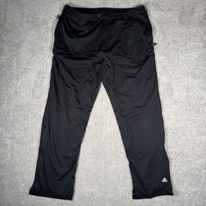 Adidas ClimaProof Storm Mens 2XL Black Rain Pants Golf Hiking Wind AG1005